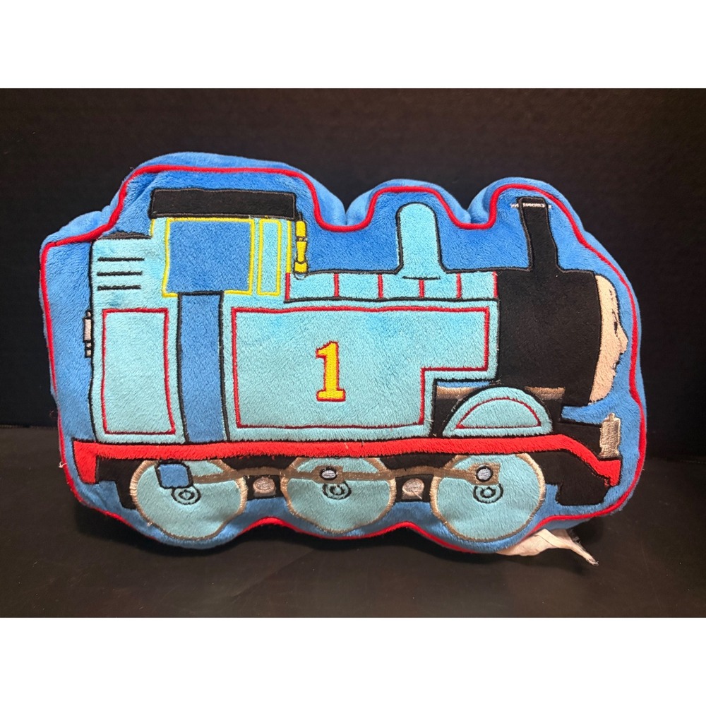 Thomas & Friends Thomas the Tank Engine Blue Plush Decorative Pillow 12x8 Kids